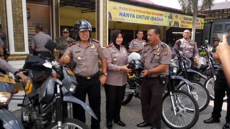 Polres Kampar Distribusikan 10 Motor Trail